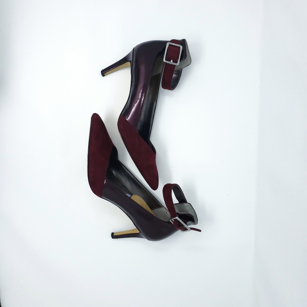 Calvin Klein burgundy heels
